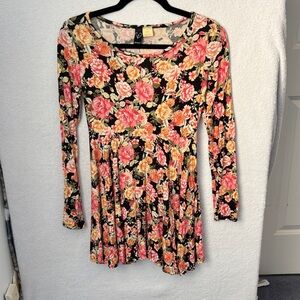 Floral Long Sleeve Dress